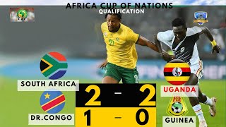 South Africa 22 Uganda  DR Congo 10 Guinea AFCON Qualification  Live Watchalong [upl. by Navi]