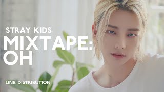 Stray Kids  Mixtape  OH  Line Distribution [upl. by Plume]