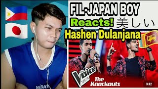 REACT Hashen Dulanjana  Kurullange Thatu කුරුල්ලන්ගේ තටු  Knockouts  The Voice Teens Sri Lanka [upl. by Aryaz545]