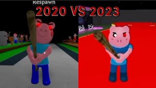 Piggy Custom Character Old Piggy Old vs Piggy Custom Character Showcase Remastered All Jumpscare [upl. by Rizan56]