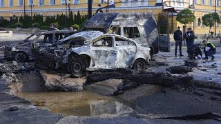 NoComment  Kyiv bombardée par la Russie [upl. by Eiryk362]