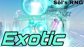 Sols RNG Chromatic  Exotic and Exotic  APEX [upl. by Jamieson]