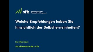 sfb Bildungszentrum Studenteninterviews Selbstlerneinheiten  Teil 4 [upl. by Divadnhoj]