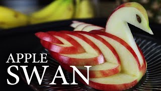 How to Make an Edible Apple Swan [upl. by Nilek615]