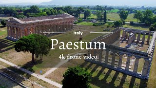 Paestum  4K drone video [upl. by Ecaidnac]