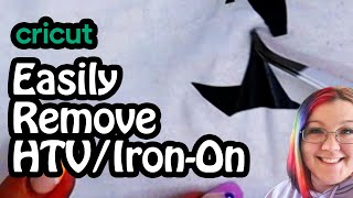 How To Remove Heat Transfer Vinyl From Fabric [upl. by Bigford559]