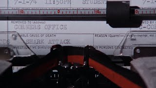 Fake police report about the shark  Jaws 1975 4k Scene Open Matte [upl. by Adnerad297]