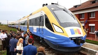 Trenul modernizat D1M Chisinau  Iasi Socola [upl. by Nonohcle245]