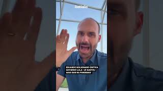 EDUARDO BOLSONARO CRITICA GOVERNO LULA JÁ GASTOU MAIS QUE NA PANDEMIA [upl. by Valerlan]