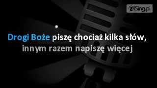 Pieśń Oazowa  List do Boga karaoke iSingpl [upl. by Kolnos]