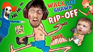 WALK LIKE SHAWN Video Game RipOff FGTEEV HILARIOUS Funny Fails w Manual Samuel the DOOFY ZOMBIE [upl. by Aicarg753]