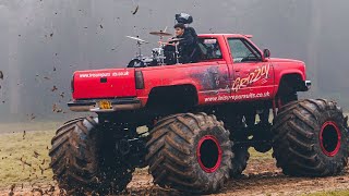 DRUMMING IN A MONSTER TRUCK [upl. by Nuyh]