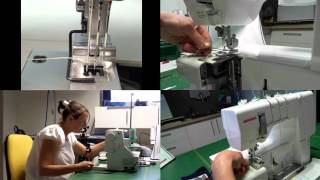 Threading of the Janome CPX 2000 Cover Pro [upl. by Eldwin]