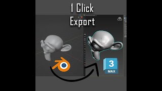 1 Click Export  Blender to 3dsmax Free addon [upl. by Goraud]