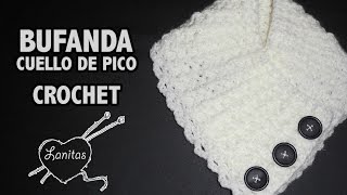 Como hacer BUFANDA CUELLO DE PICO [upl. by Rolph]