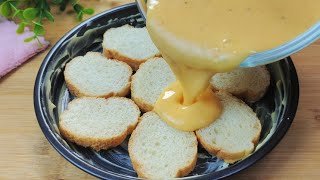 Leftover bread recipes ❗ AMAZINGLY EASY and DELICIOUS stale bread recipe [upl. by Ydnil]