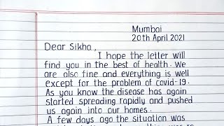 Write a letter to your friend advising him  her to take care of health during Covid19 pandemic [upl. by Katz]