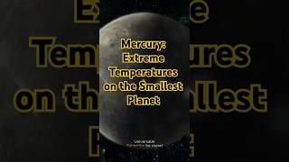 Mercury Extreme Temperatures on the Smallest Planet universe astronomy science space [upl. by Aia]