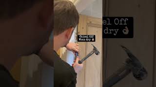 Old Door Frames Loose Hinges diy renovation howto [upl. by Ennelram195]