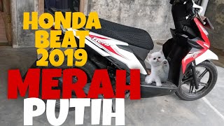 Honda Beat 2019 Merah Putih [upl. by Eiggem967]