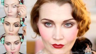 An Easy 1920s Makeup Look Tutorial for Flappers [upl. by Ynettirb445]