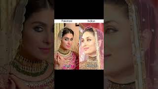 Pakistani vs inda actress beautifull viedoshortviralandsubscribe my channel mho as your favrit 😍 [upl. by Adnohsad]