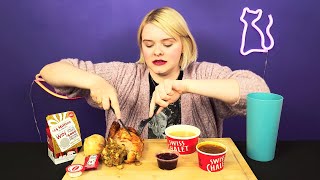 CANADIAN CELEBRATES AMERICAN THANKSGIVING MUKBANG [upl. by Cleodal479]