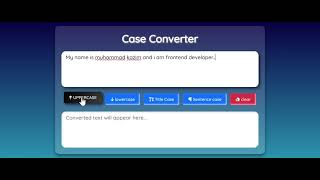 I Made a Case Converter Using Bootstrap [upl. by Alcot787]