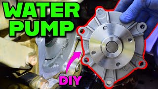 How To REPLACE a WATER PUMP on Your 4X4 amp SAVE 800  ISUZU MUX  DMAX Water Pump Replacement DIY [upl. by Einohpets]