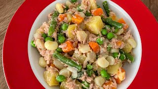 Receta de ensalada de atún [upl. by Okiman]