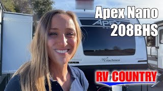 CoachmenApex Nano208BHS  by RV Country of Fresno CA Mesa AZ Fife WA Mt Vernon WA Coburg OR [upl. by Dier697]