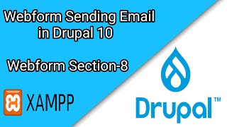 Webform Sending Email in Drupal 10 Section 8  Drupal Tutorial 15 [upl. by Maurreen564]