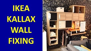 How to mount Ikea Kallax on the wall [upl. by Lammaj990]