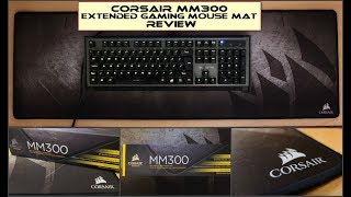 Corsair MM300 Extended AntiFray Cloth Gaming Mouse Mat Review [upl. by Rintoul]