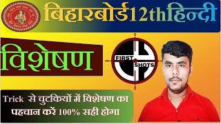 विशेषण  पहचानने का TRICK के साथ ALL Competitive exam 10th as 12th [upl. by Nohpets]