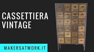 CASSETTIERA VINTAGE  Fai da Te [upl. by Hiamerej]