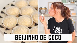 Beijinho de coco de duas maneiras clássico e cremoso para recheios [upl. by Baudoin]