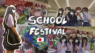 school festival day☆ japan vlog2 [upl. by Anierdna]