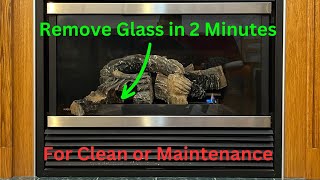 How to Remove Glass from Gas Fireplace [upl. by Deyes]