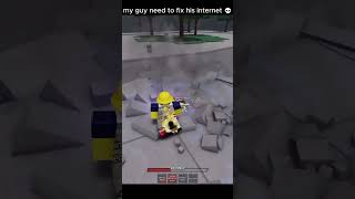 bros internet is trash robloxanime animeroblox memes robloxmemes gaming [upl. by Maison824]