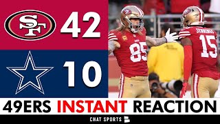 49ers INSTANT REACTION amp News After DOMINATING The Cowboys 4210 George Kittle amp Brock Purdy [upl. by Malkah]