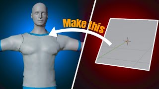 Blender 42  making a Tshirt tutorial in 3d blender [upl. by Carlye]