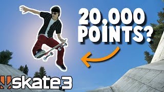 Skate 3 20000 POINTS AT THE DITCH  Friday Fan Challenge 2 [upl. by Chlo]