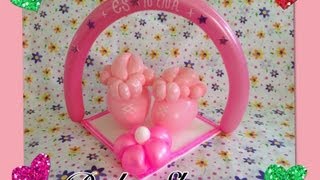 ZAPATITOS PARA CENTROS DE MESA EN BABY SHOWER [upl. by Jorin]