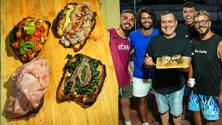 PREPARO le BRUSCHETTE al BARBECUE per il NAPOLI CREATORS [upl. by Stig]