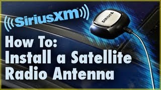 How to Install a Satellite Radio Antenna Car Stereo  Car Audio 101 [upl. by Aneda767]