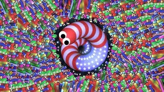 Slitherio 1 Troll Hacked Skin Snake vs 123456789 Snakes Epic Slitherio Gameplay [upl. by Nemzzaj]