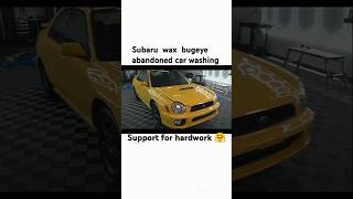 Subaru wax bugeye abandoned car washing shorts shortvideo shortsfeed trending restoration [upl. by Val458]