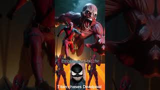 titan chase superhero marvel amerika spiderman superhero superman deadpool venom [upl. by Atener]