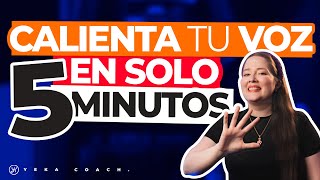 5 MINUTOS DE CALENTAMIENTO VOCAL INTENSO  NUEVOS EJERCICIOS CALENTAMIENTO VOCAL RÁPIDO Y EFECTIVO [upl. by Anahsirk]